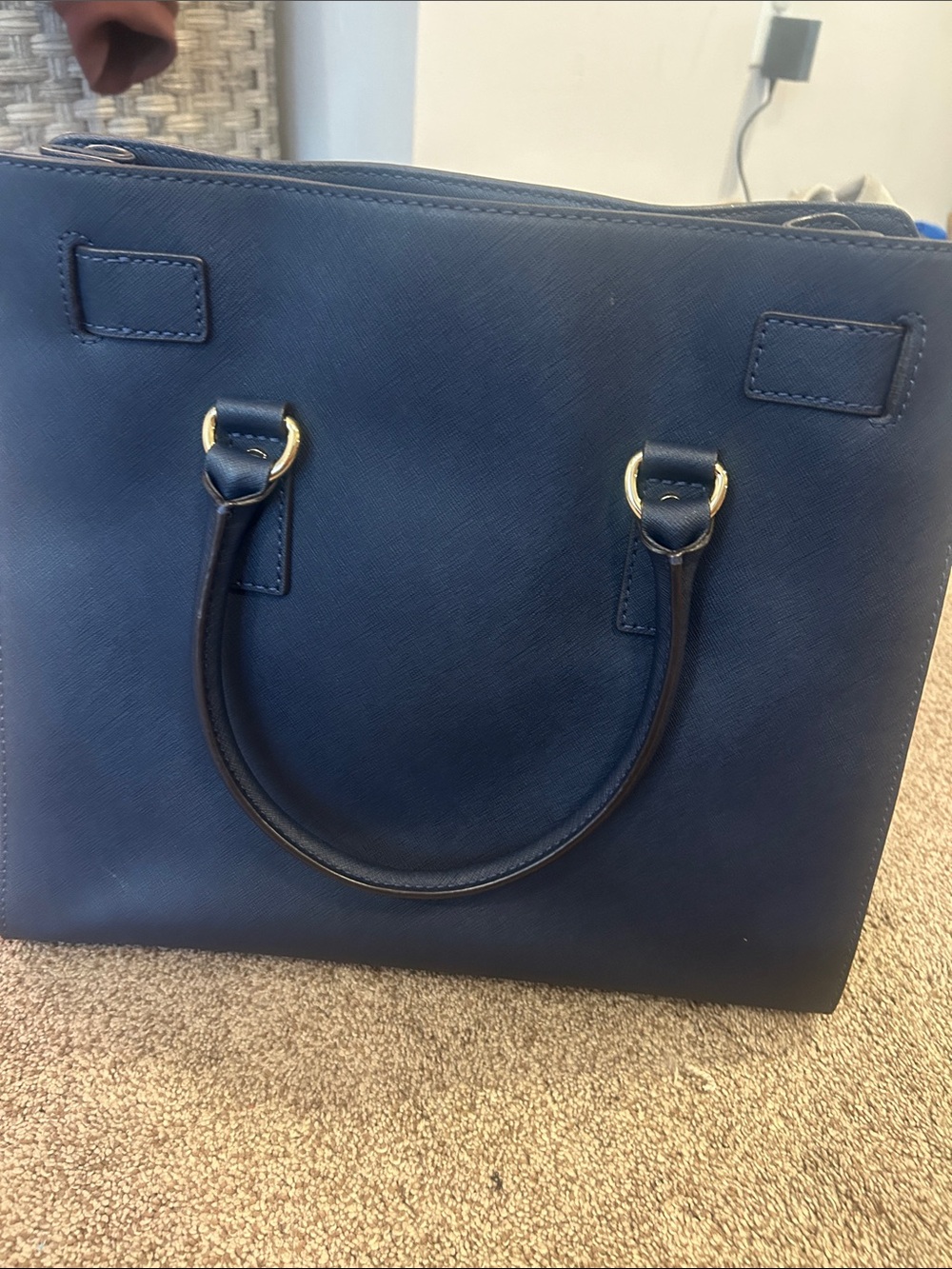 Michael Kora Bag - with dust bag - excellent condition . Navy blue - Picture 3 of 6